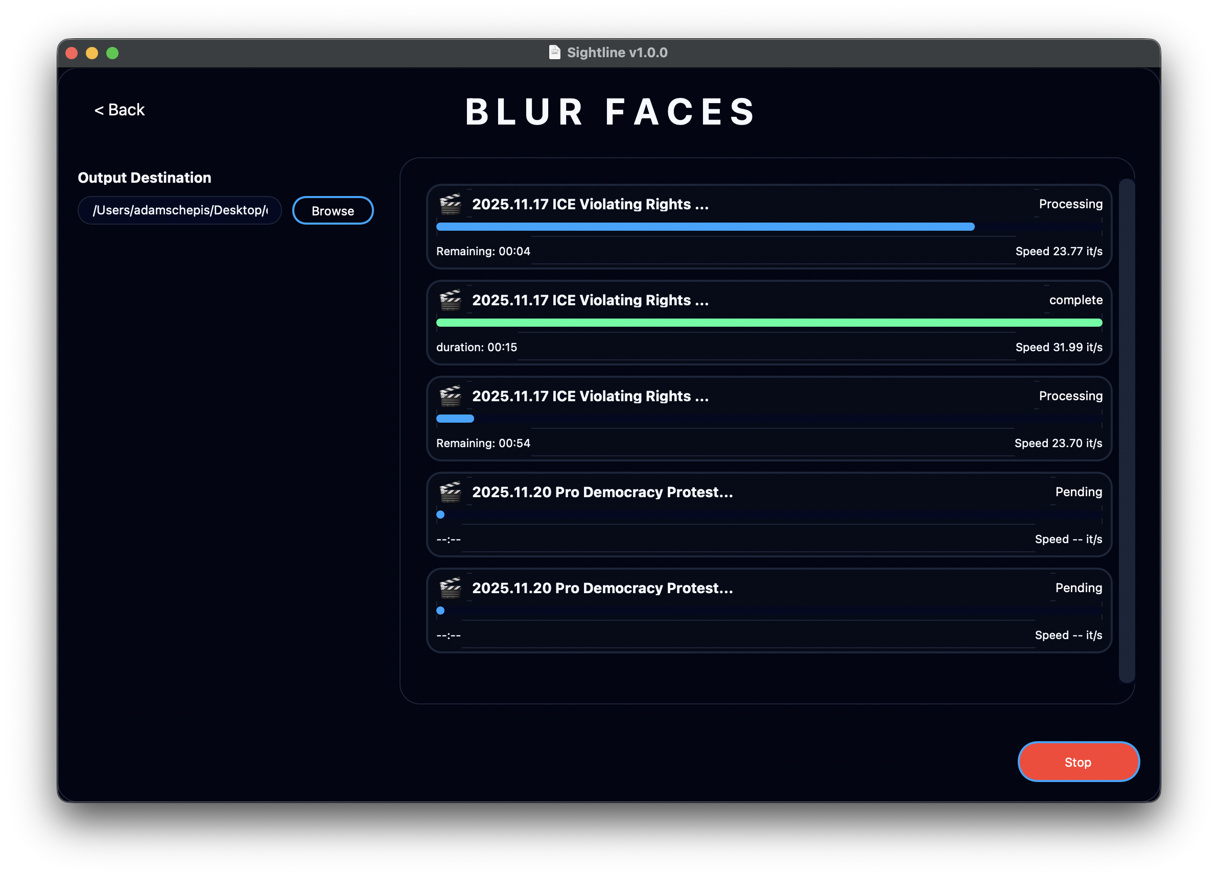 Sightline Batch Processing